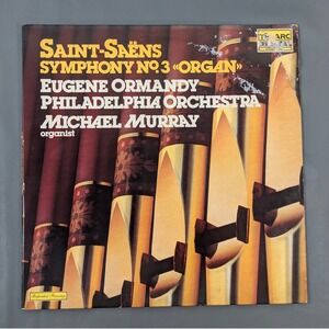 Saint-Saëns Symphony No 3 Organ Telarc DG-10051 Ormandy Murray Vinyl LP Japan